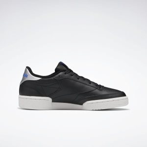 Adidasy Damskie Reebok Club C 85 Czarne/Niebieskie/Różowe PL 70PBXGY